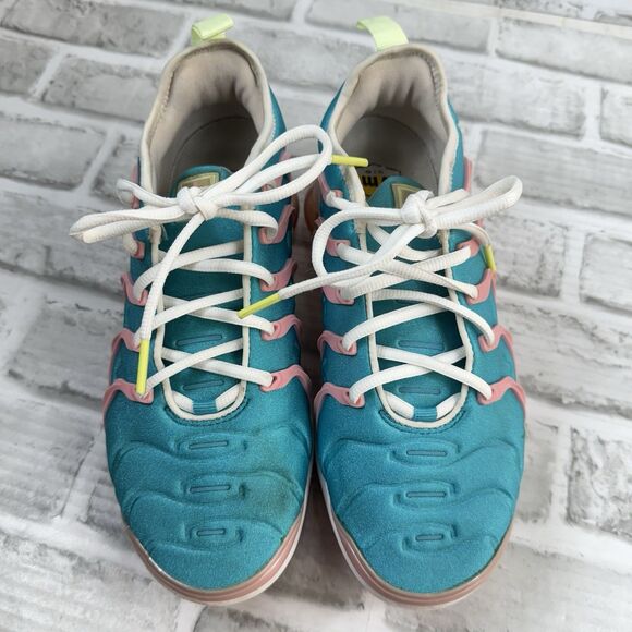 Nike Air Vapormax Plus Easter Blue Teal Volt Pink CW7014-100 Women’s Size 7 - Picture 9 of 12
